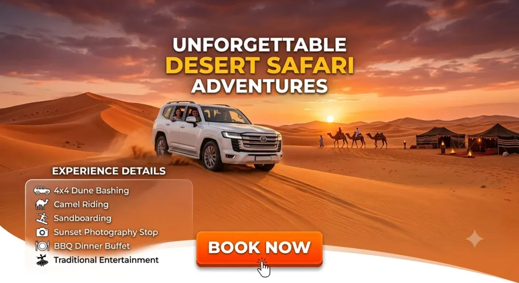 best desert safari dubai Bokk now