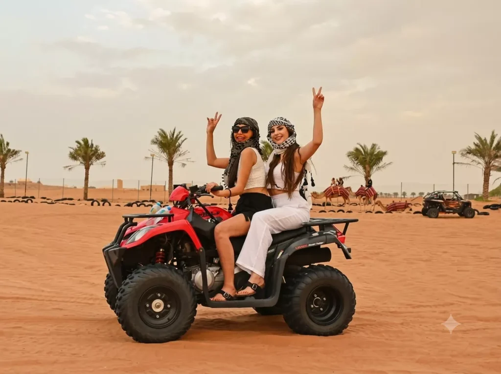 ATV rider exploring the Arabian Desert in Dubai