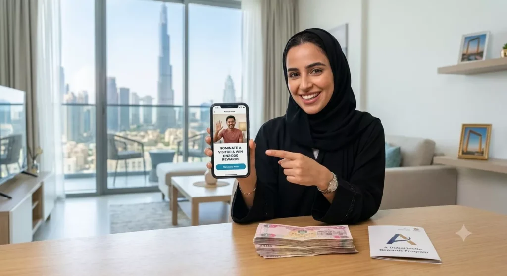 how to get 3000 aed rewards of Dubai invite