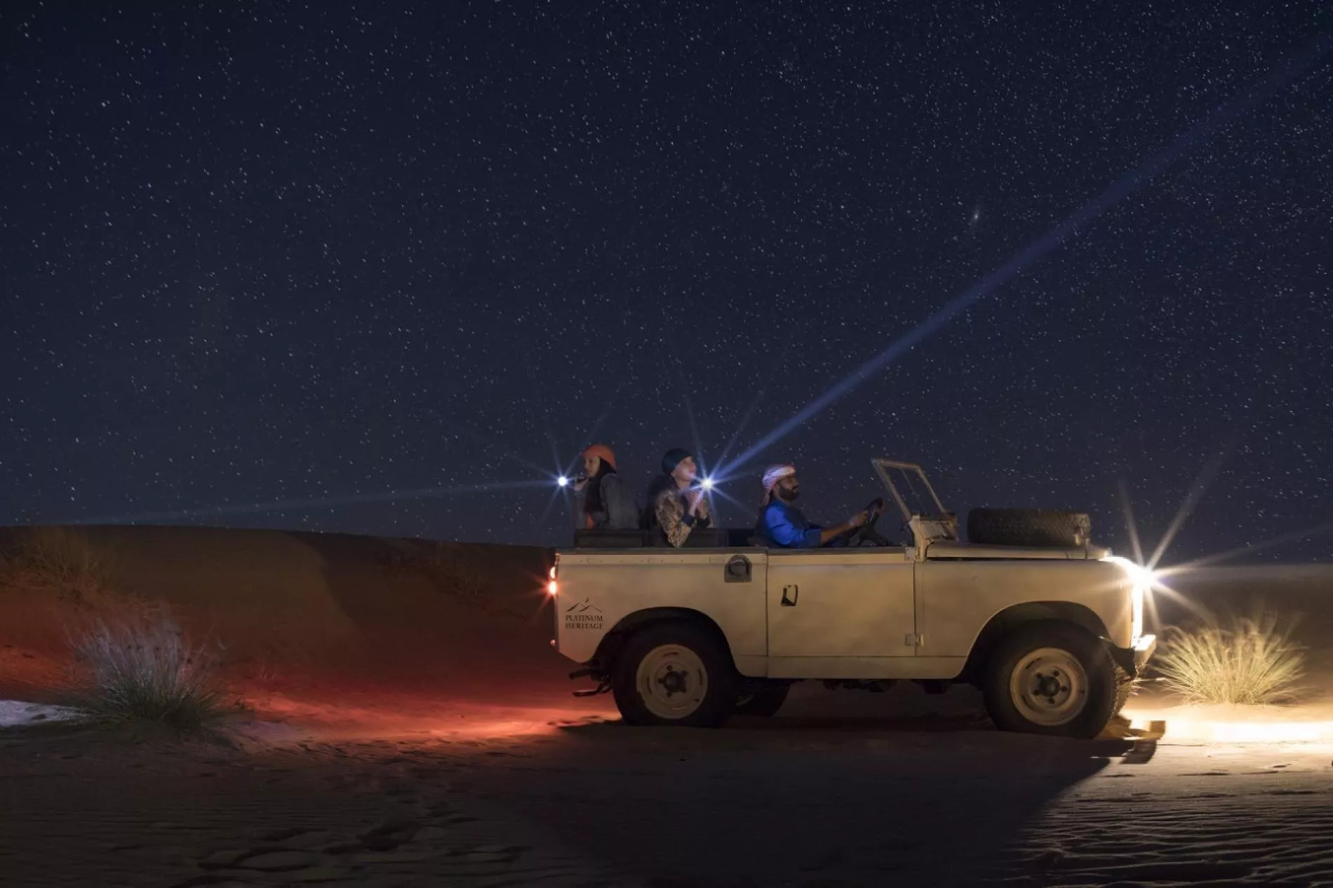 Perseid meteor shower 2026 over UAE desert