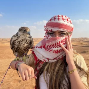 Desert Safari dubai with falcon photo